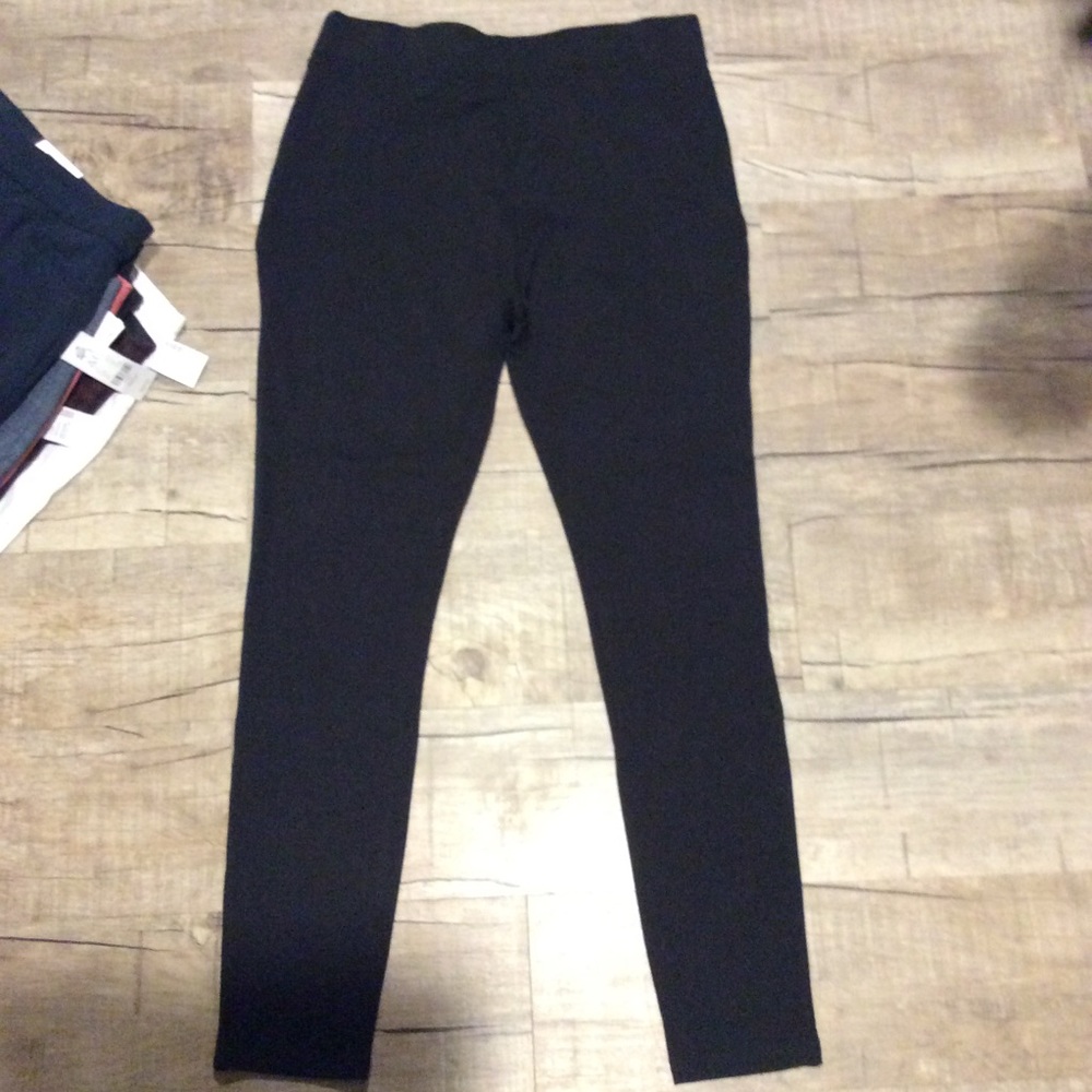 New Look size UK 12 NWT point Zip Black Leggings - Picture 4 of 6
